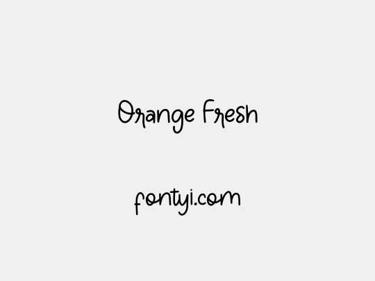 Orange Fresh