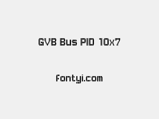 GVB Bus PID 10x7