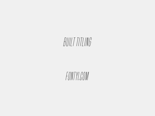 Built Titling