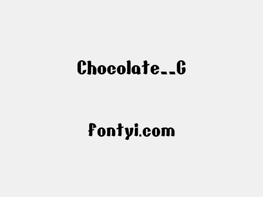 Chocolate__G