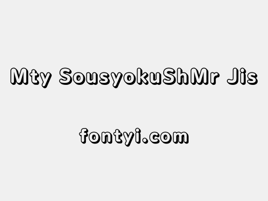 Mty SousyokuShMr Jis
