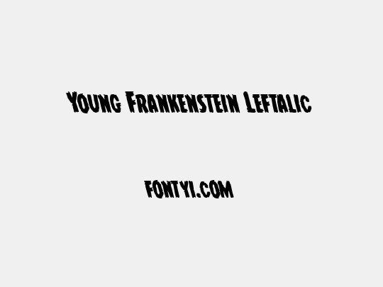 Young Frankenstein Leftalic