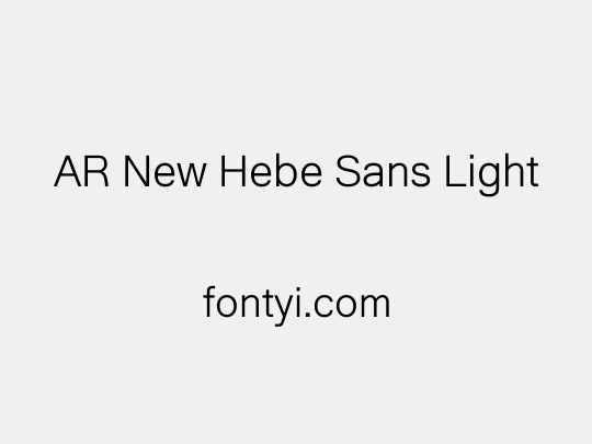 AR New Hebe Sans Light