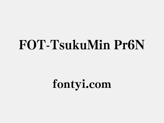 FOT-TsukuMin Pr6N