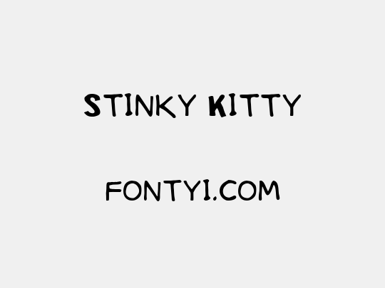 Stinky Kitty