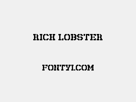 Rick Lobster