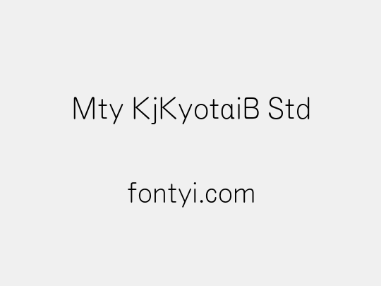 Mty KjKyotaiB Std