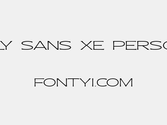 Molly Sans XE PERSONAL