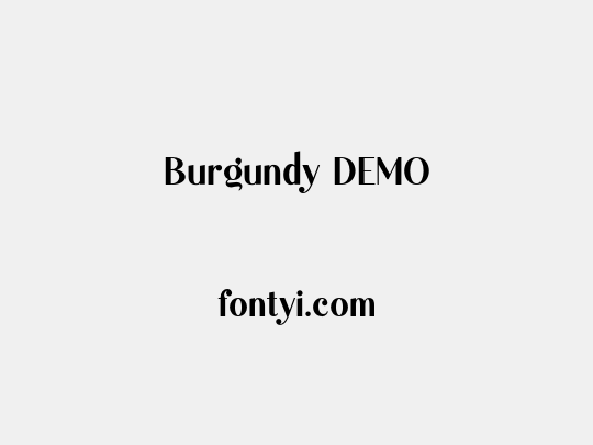 Burgundy DEMO