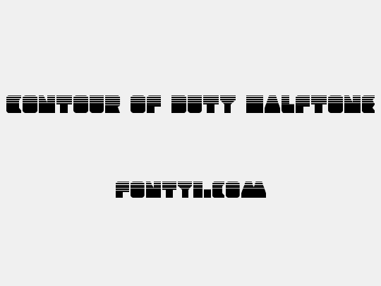 Contour of Duty Halftone