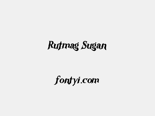 Rutmag Sugan