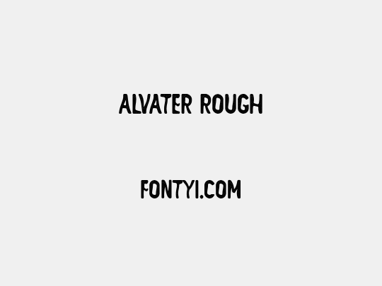 ALVATER Rough