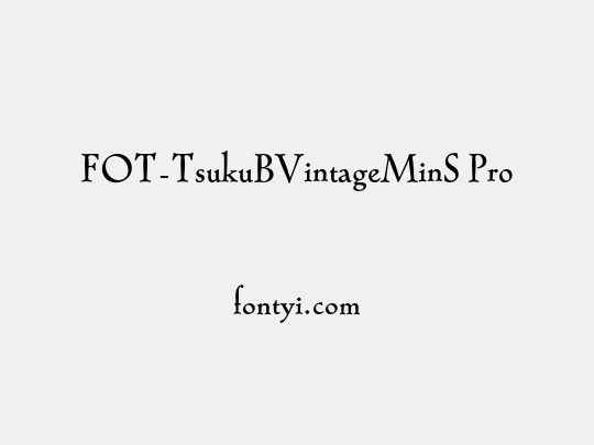 FOT-TsukuBVintageMinS Pro
