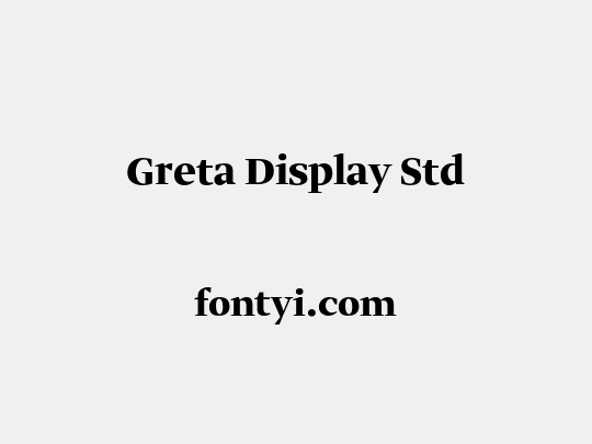 Greta Display Std