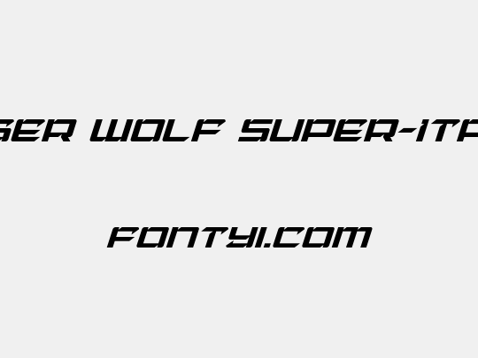 Laser Wolf Super-Italic