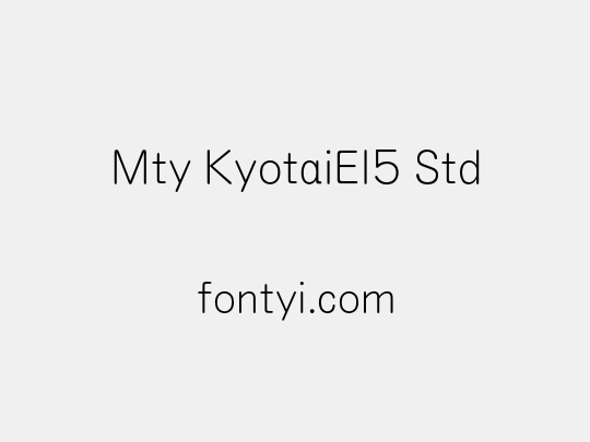 Mty KyotaiEl5 Std