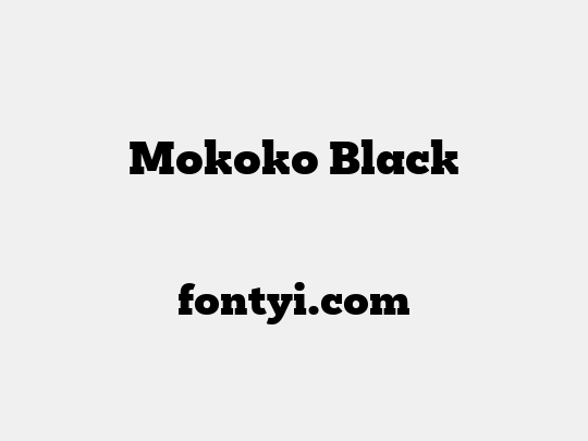 Mokoko Black