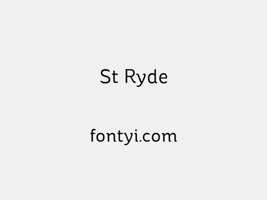 St Ryde