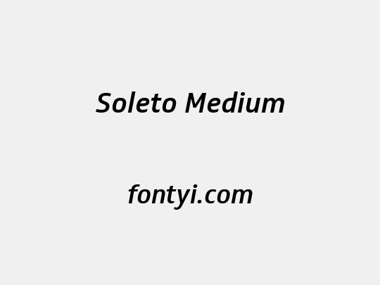 Soleto Medium