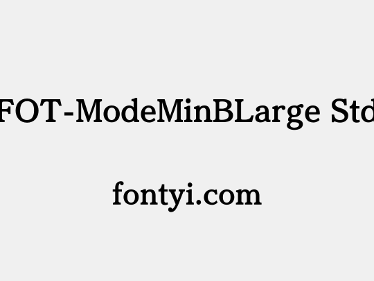 FOT-ModeMinBLarge Std