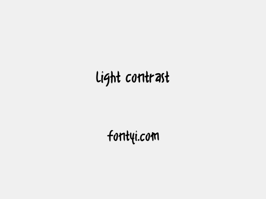 Light contrast