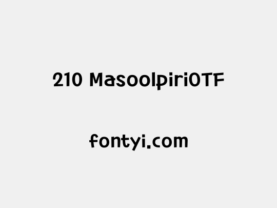 210 MasoolpiriOTF