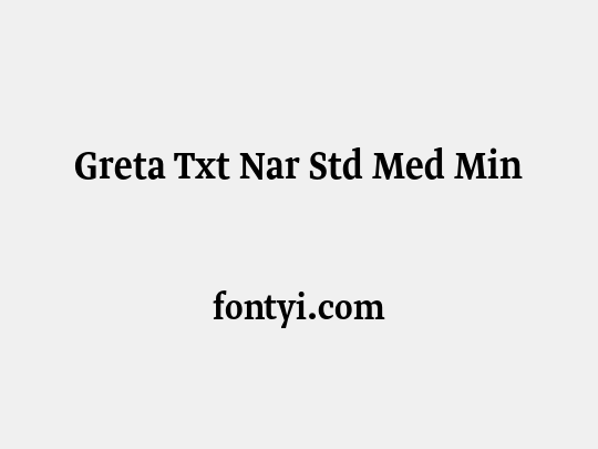 Greta Txt Nar Std Med Min