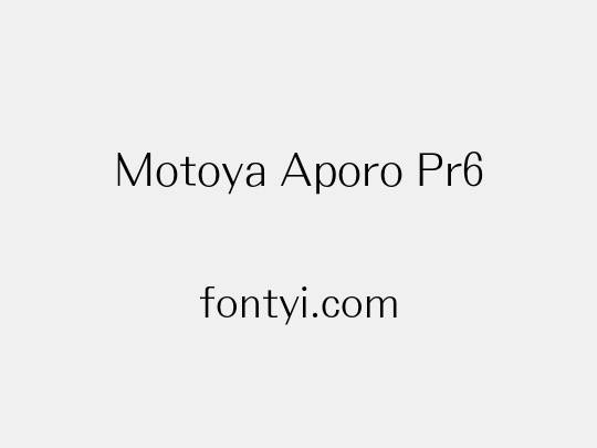 Motoya Aporo Pr6