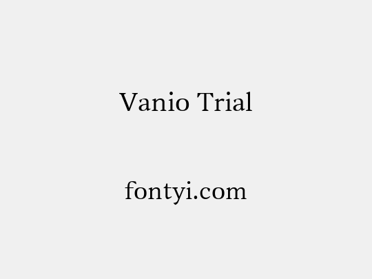 Vanio Trial