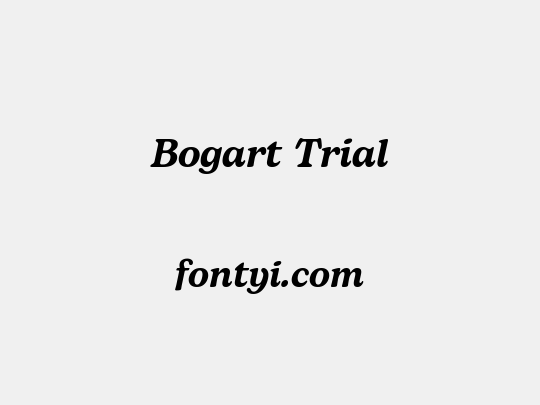 Bogart Trial