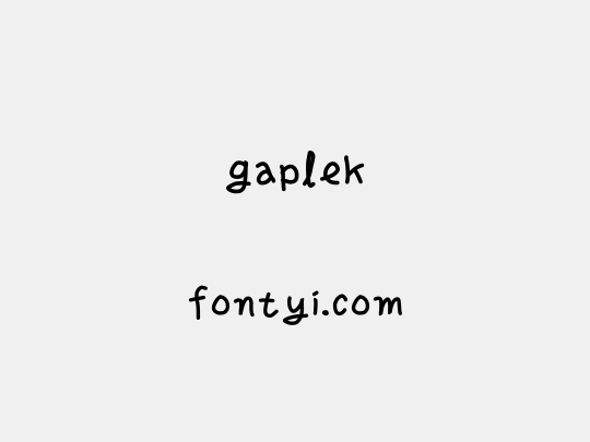 gaplek