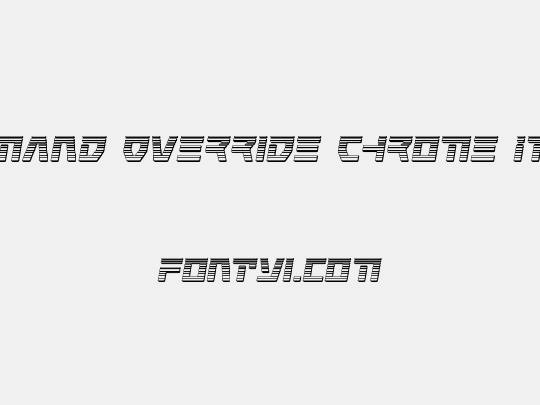 Command Override Chrome Italic