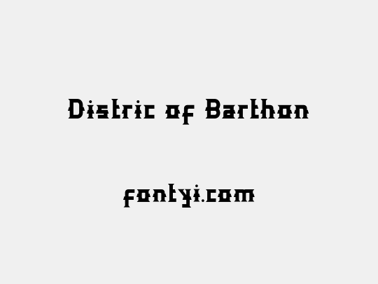 Distric of Barthon