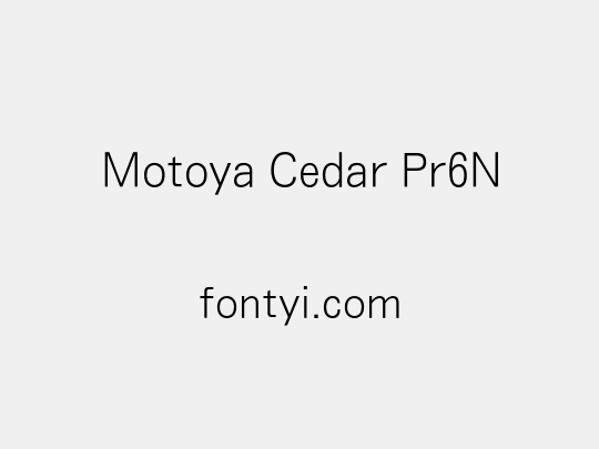 Motoya Cedar Pr6N