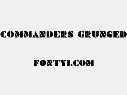 Commanders Grunged