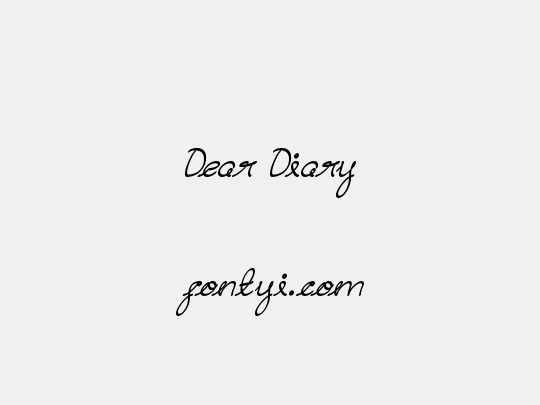 Dear Diary