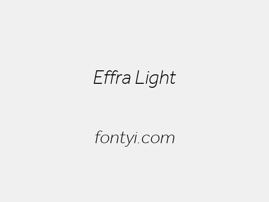Effra Light