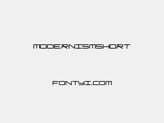 ModernismShort