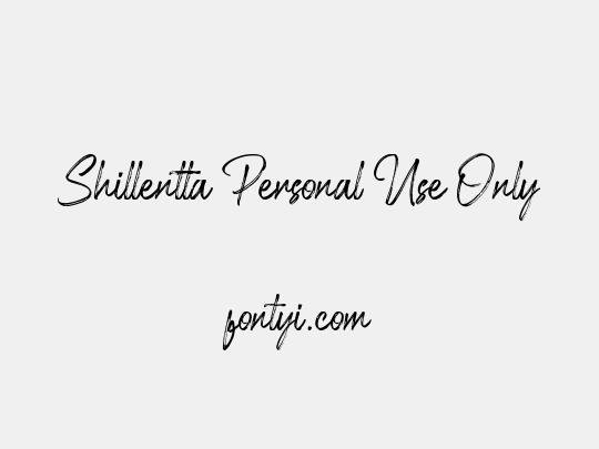 Shillentta Personal Use Only