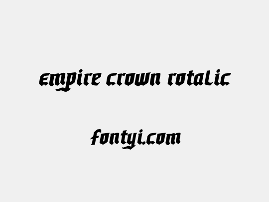Empire Crown Rotalic