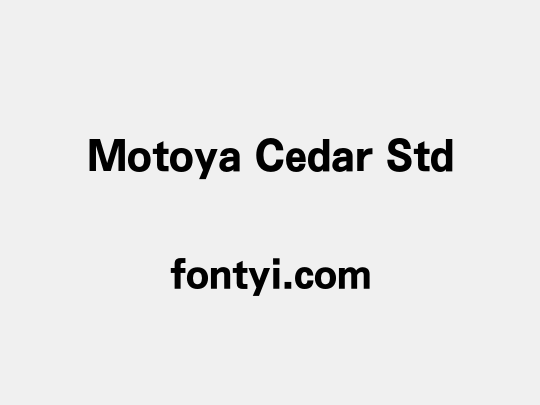 Motoya Cedar Std