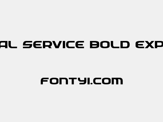 Federal Service Bold Expanded