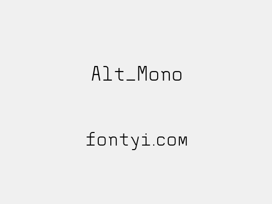 Alt_Mono