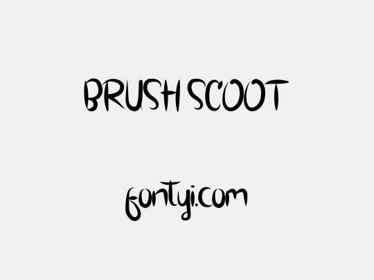 BRUSH SCOOT