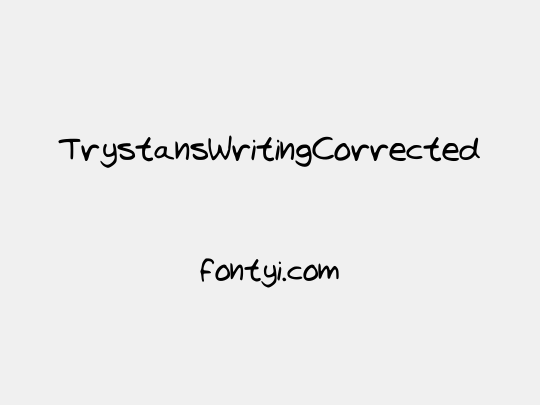 TrystansWritingCorrected
