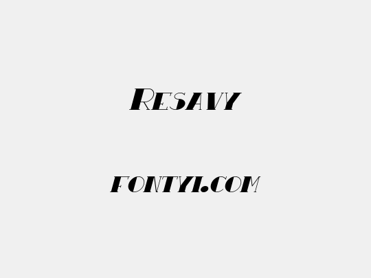 Resavy
