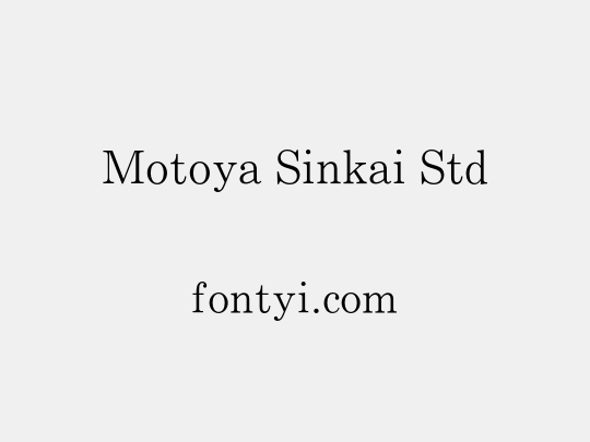 Motoya Sinkai Std
