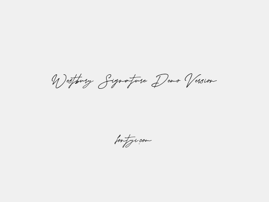 Westbury Signature Demo Version