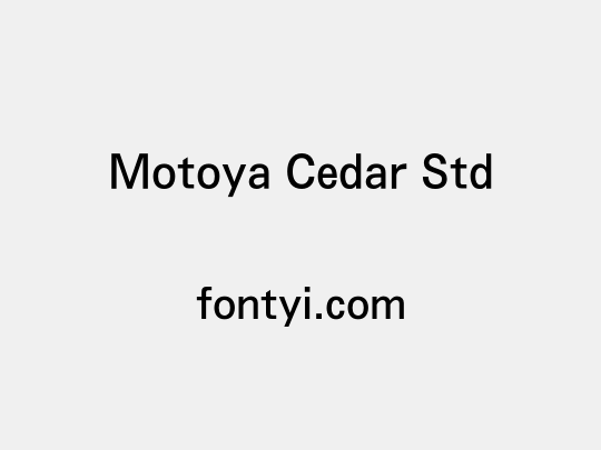 Motoya Cedar Std