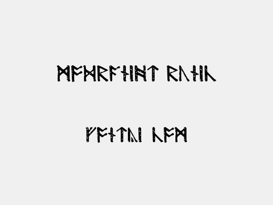 Modraniht Runic